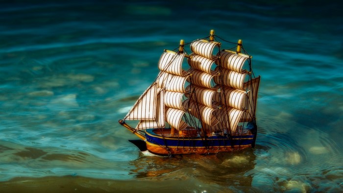 water, rigging (ship), miniatures, toys, ship, sailing ship