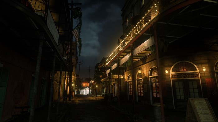 lights, Red Dead Redemption 2, screen shot, night