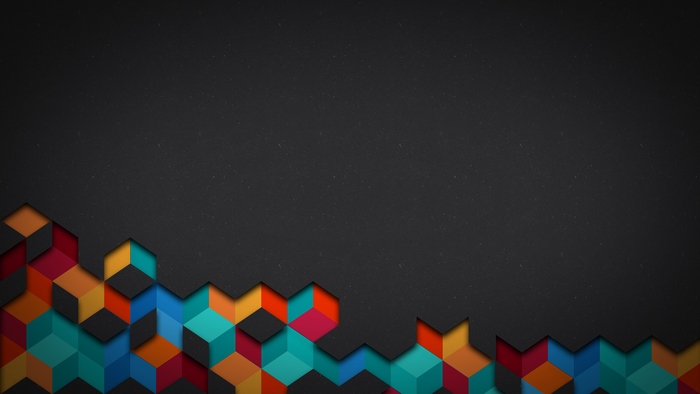 Colorful Geometric Cubes Abstract Background