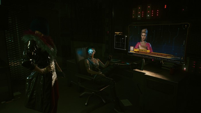 screen shot, video game characters, Judy Alvarez, video games, cyberpunk, Cyberpunk 2077, CD Projekt RED, Evelyn Parker