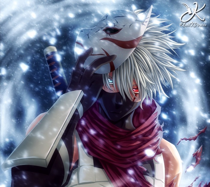Hatake Kakashi with Heterochromia from Naruto