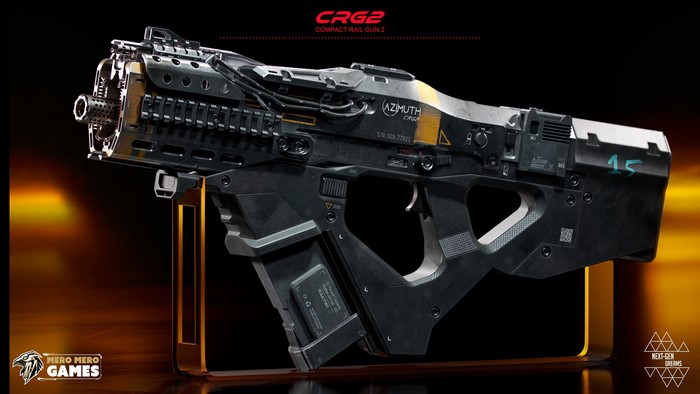 CRG2 Compact Rail Gun 2 4K Digital Art