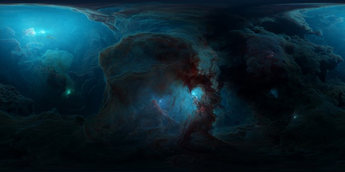 4K, ArtStation, digital art, Tim Barton, space art, nebula, space