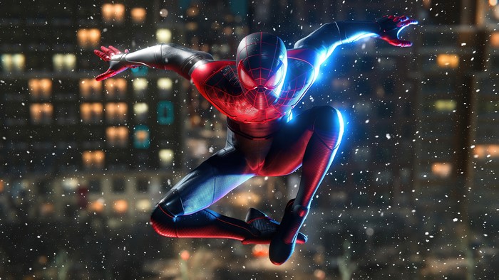4K Dynamic Art of Spiderman Miles Morales
