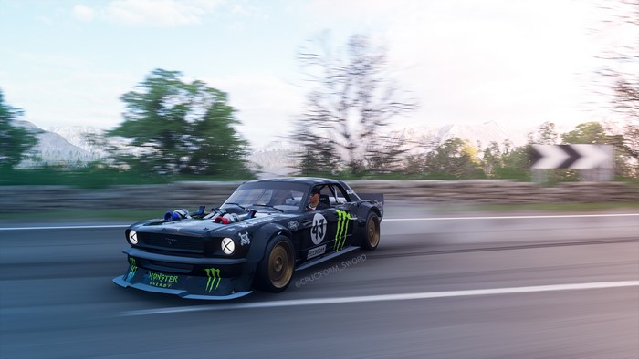 4K, drift, Forza Games, Hoonicorn, Drift Monster, video game art, Forza Horizon 4, screen shot, Games posters, in-game