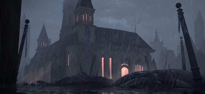 whale, NA404, anime, yurichtofen, rain