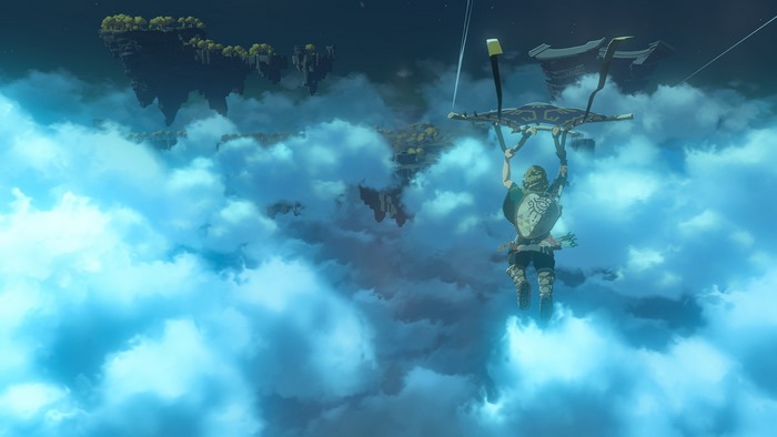 The Legend of Zelda: Tears of the Kingdom Link Skydiving