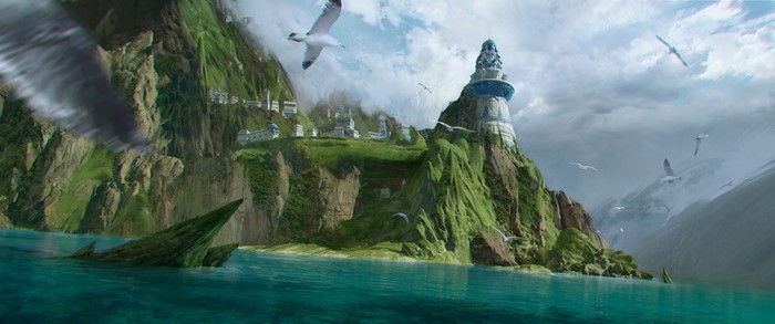 ArtStation, illustration, digital art, landscape, Nikolai Murenets, concept art