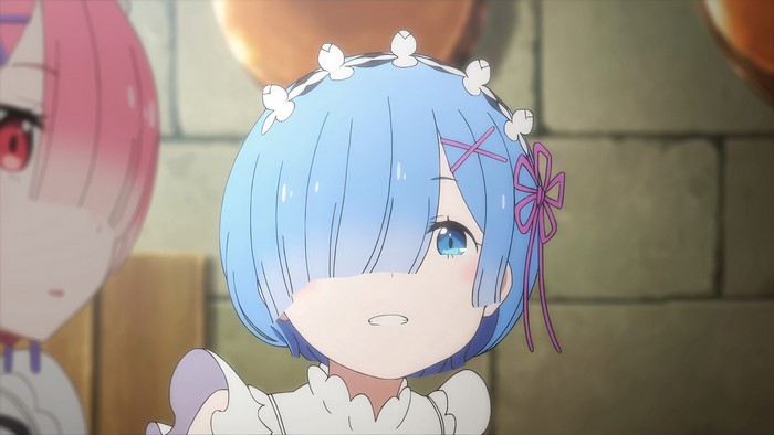blue hair, anime, Rem (Re: Zero), anime girls, Ram (Re: Zero), smiling, short hair, maid, Re:Zero Kara Hajimeru Isekai Seikatsu