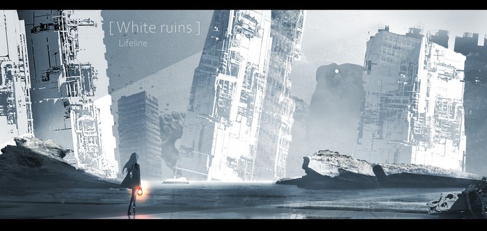 4K, digital art, apocalyptic, artwork, anime girls, portrait, Lifeline, anime, 2D