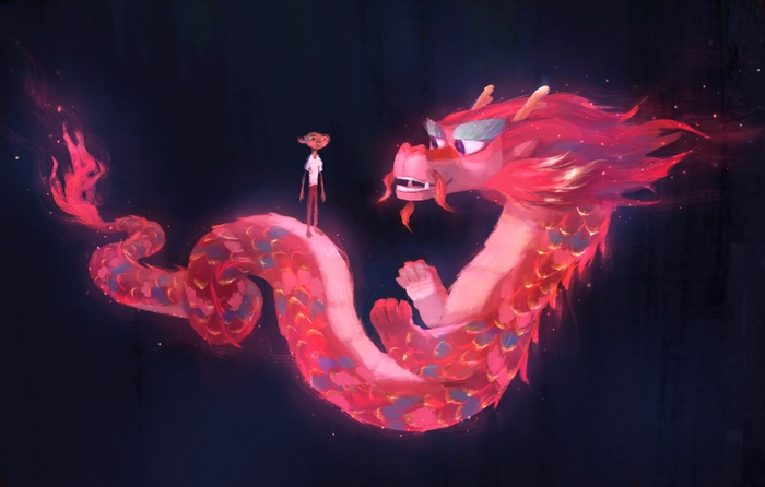 Din Song and Long the Wish Dragon