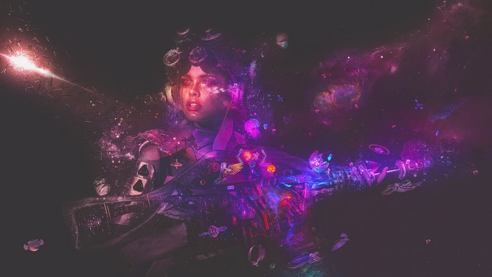 digital art, science fiction, Estelle Chomienne, cyberpunk, Stellart