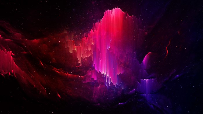 digital art, space art, abstract, glitch art, space, Starkiteckt