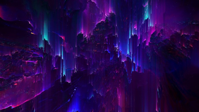 glitch art, abstract, digital art