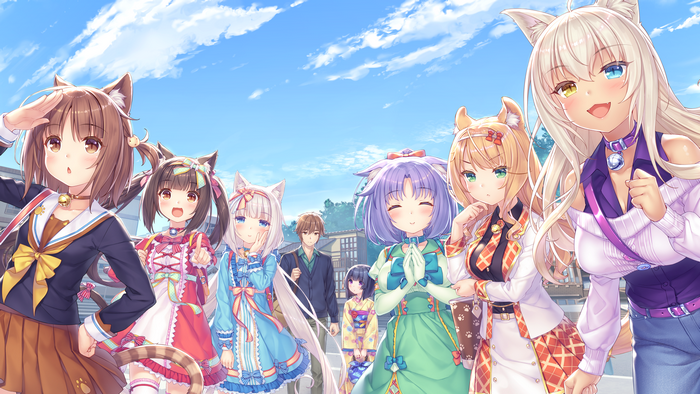 Neko Works, Maple (Neko Para), anime girls, anime, Sayori, anime games, Azuki (Neko Para), galgame, Vanilla (Neko Para), Cinnamon (Neko Para), Coconut (Neko Para), Neko Para, Chocolat (Neko Para)