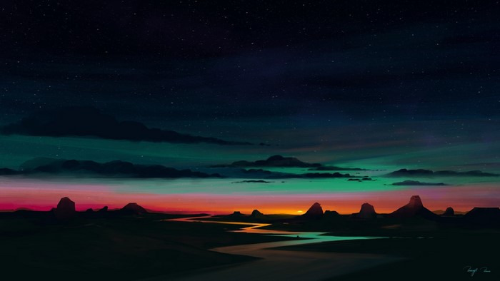 BisBiswas, digital, stars, digital art