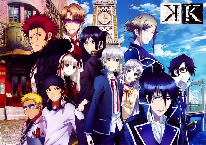 4K, anime, heterochromia, K Project, anime girls, dark hair, women with hats, looking at viewer, anime boys, yellow hair, redhead, hat, standing
