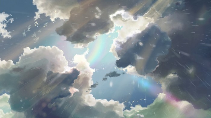 Clouds and Rainbow in The Garden of Words