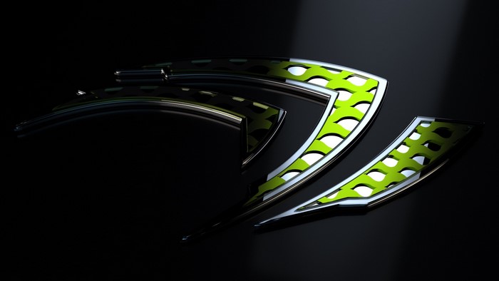 Nvidia logo CGI render