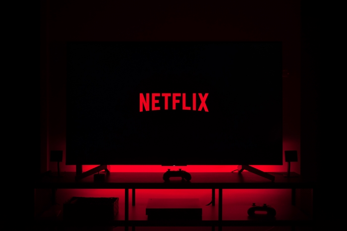 Netflix Logo on TV Screen