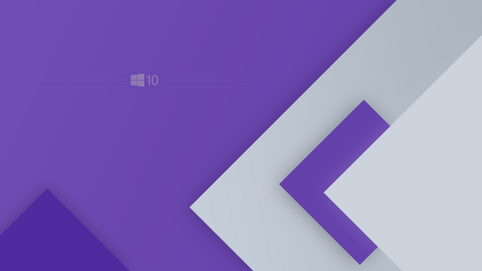 Windows 10 logo on purple background