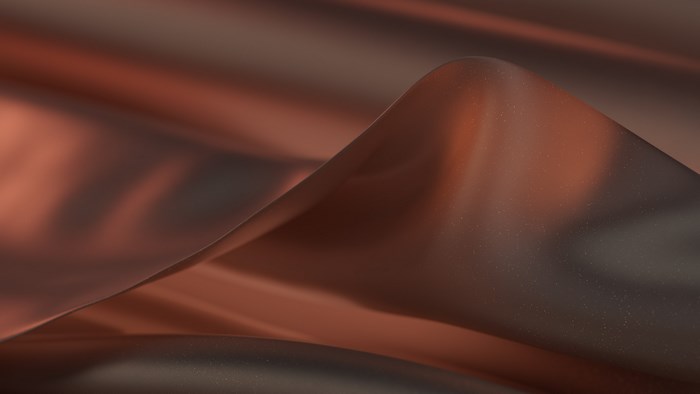 Abstract Copper Waves
