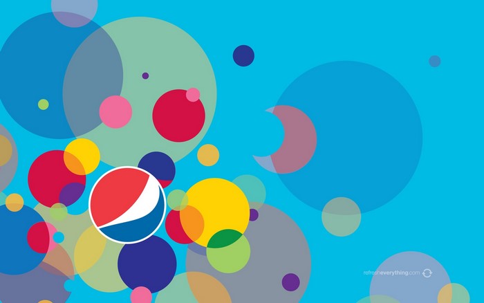 Pepsi logo with colorful circles