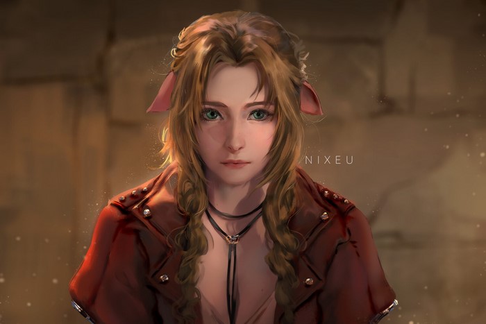 Aerith Gainsborough from Final Fantasy fan art