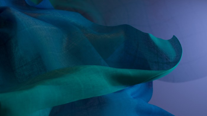 Windows 11 abstract blue and teal fabric
