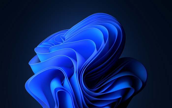 Windows 11 4K Blue Abstract Design