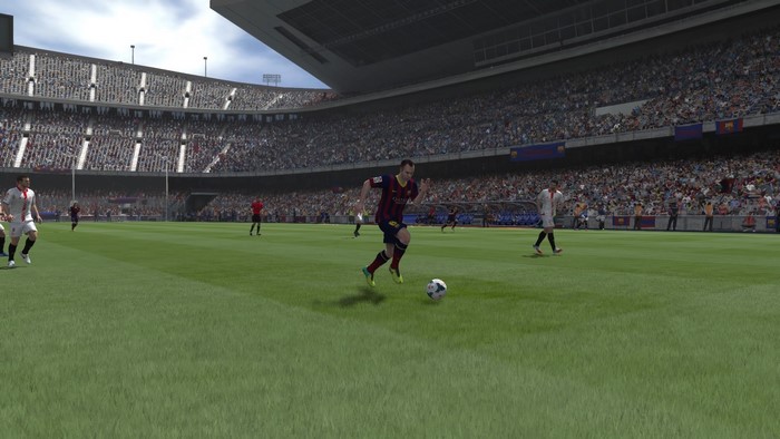 Andres Iniesta from FC Barcelona playing FIFA 14