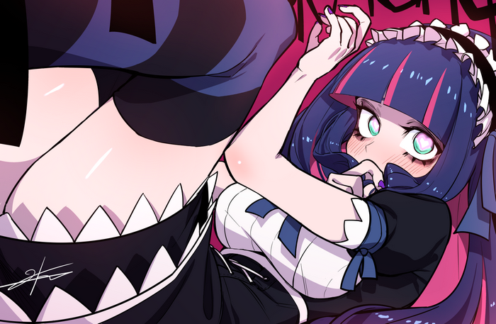 Stocking Anarchy from Panty & Stocking with Garterbelt in Maid Outfit