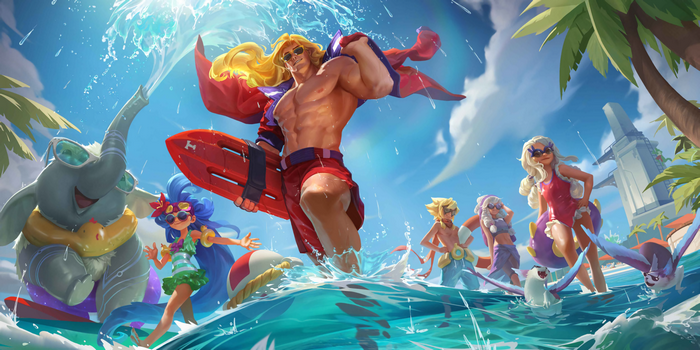 League of Legends Summer Splash Taric and Friends