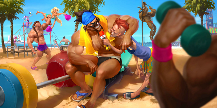 Draven League of Legends Beach Workout