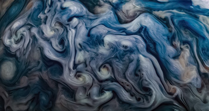 Jupiter clouds from Juno Space Mission 4K