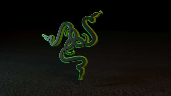 Razer logo 3D render