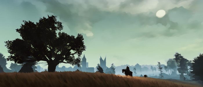 Geralt from The Witcher 3: Wild Hunt on horseback