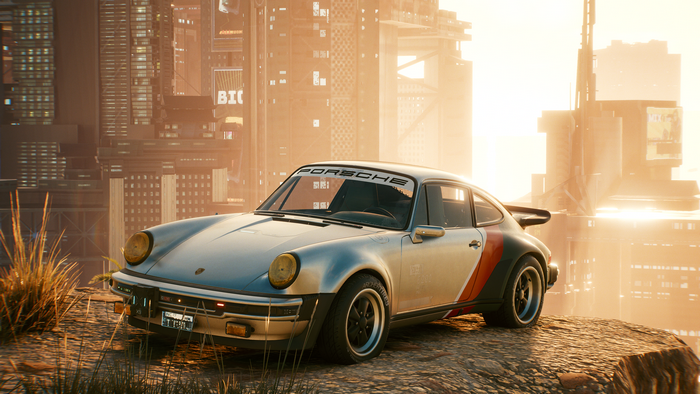 4K Cyberpunk 2077 Porsche 930