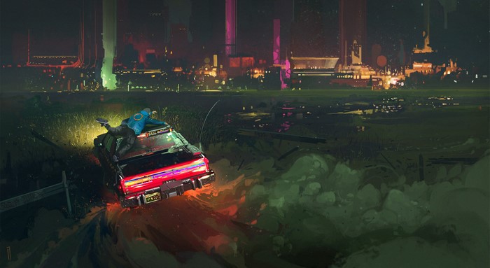 Cyberpunk 2077 fan art by Ismail Inceoglu