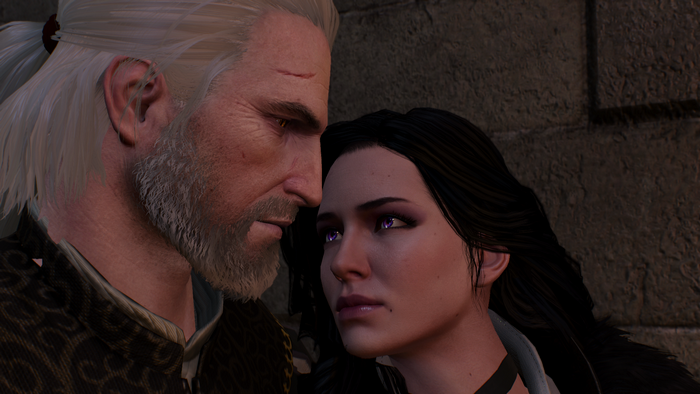 Geralt of Rivia and Yennefer of Vengerberg from The Witcher 3: Wild Hunt