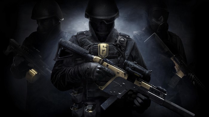 Rainbow Six Siege tactical soldiers with guns