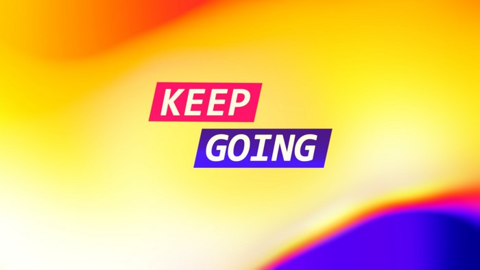 Keep Going motivational quote
