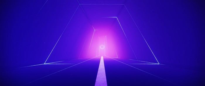 Destiny 2 neon glow Brutalism tunnel