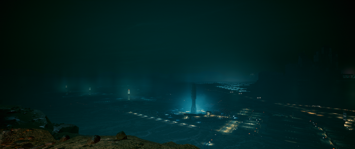 Cyberpunk 2077 city at night