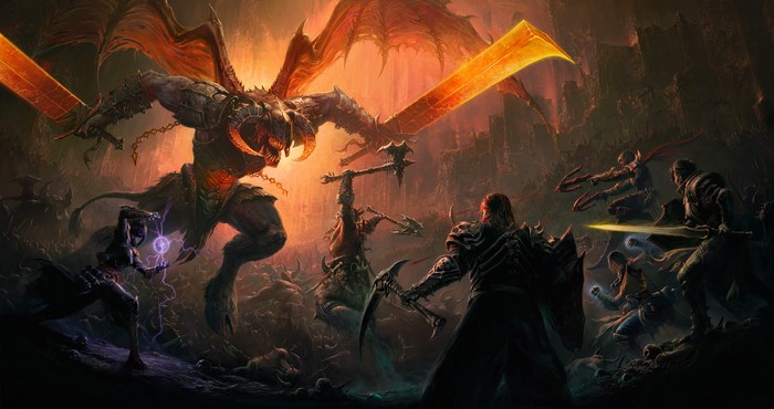 Diablo Immortal: Demon Battle in Fantasy Art
