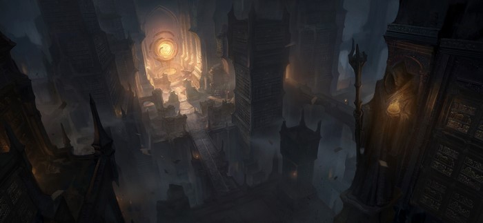 Diablo Immortal fantasy art video game concept art