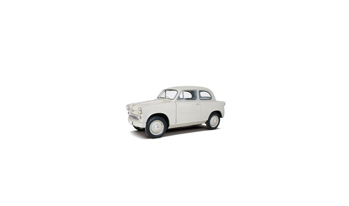 White k-car on a white background