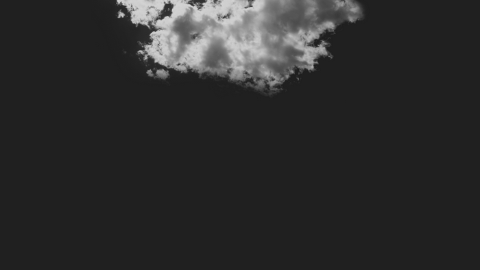 Clouds in a dark sky