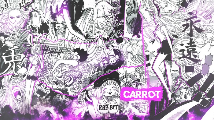 Carrot from One Piece Manga Collage
