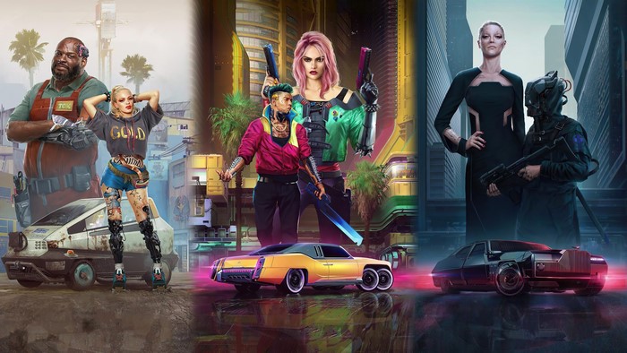 Cyberpunk 2077 characters and vehicles